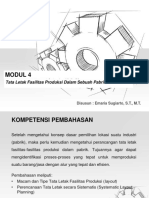 Modul 4 Tata Letak Fasilitas Produksi Dalam Sebuah Pabrik