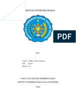 Proses Dan Interaksi Sosial: Fakultas Politik Pemerintahan Institut Pemerintahan Dalam Negeri 2018