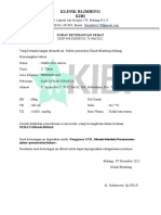 Surat Keterangan Sehat KIBI