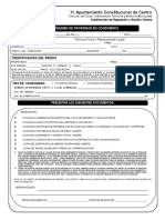 Formato para Regimen de Propiedad en Condominio