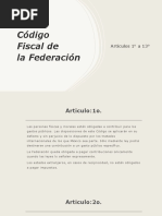 Codigo Fiscal de La Federacion