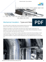 Mechanical Insulation - Types and Materials