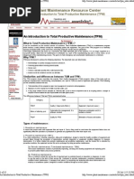 An Introduction To Total Productive Maintenance (TPM)