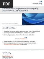 CCO 2020 Contemporary Management of HIV New Data AIDS Slides