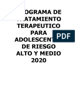 Programa de Ttratamiento Terapeutico para Adolescentes de Riesgo Alto y Medio 2020 (Rev)