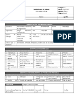 Análisis Seguro de Trabajo - Formato