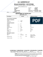 Department of Pathology: Result Reference Values Test Name