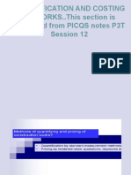 Pice Lecture Quantification - Cost Analysis