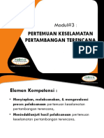 Modul#3: Pertemuan Keselamatan Pertambangan Terencana