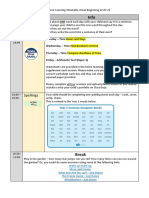 Y2 Home Learning Schedule Week Beginning 12.7.21