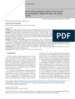 Abosolute and Relative Peak Power During Pneumatic Squat Exercise Using Different Percentages of Load in Elite Soccer Players