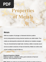 Properties of Metals