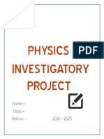 Physics Sample Project