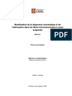 Modélisation de La Dispersion Chromatique Et de L'atténuation Dans Les Fibres Microstructurées À Coeur Suspendu