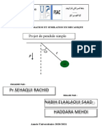 Projet de Pendule Simple C