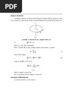 Amperes Law and Its Differential Form