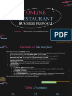 Online Restaurant Business Proposal by Slidesgo