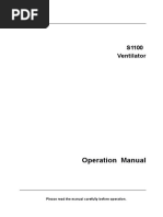 S1100 Ventilator Operation Manual