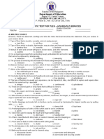 Diagnostic Test TLE 9 Household