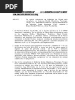 Informe Justificatorio Escritorio de Melamina Modelo Computo