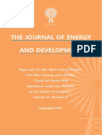 The Journal of Energy and Development: "Crude Oil Market Risk Evaluations Under The Presence of The COVID-19 Pandemic,"