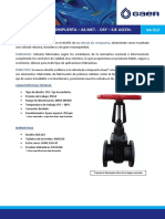 FICHA TECNICA Válvula de Compuerta Vastago Asecendente OSY GAER S12