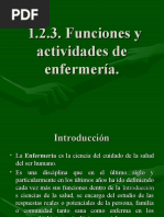 Funciones de Enfermería. Unidad 1