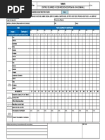 Check List - Control de Limpieza y Desinfección de Oficinas & SSHH