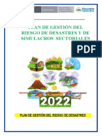 Plan de Gestión Del Riesgo de Desastre-2022