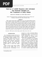 Start-Up of UASB Reactors Dairy