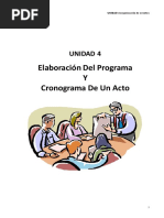 Tema 4 EL PROGRAMA DE UN ACTO Y SUS FASES