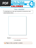 Valores para Ninos de 4 Anos