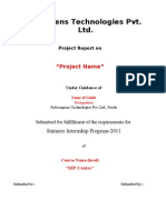 Robosapiens Technologies Pvt. LTD.: "Project Name"