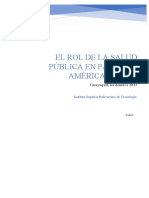 Rol de La Salud Publica