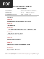 Telecommunication Engineering 1 Lecture Note EEC128