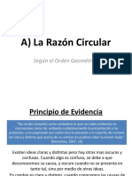 La Razon Segun El Orden Geometrico - Rene Descartes