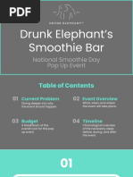 Proposal - Drunk Elephant Smoothie Event