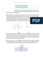 Lista 04 - Ótica Geométrica