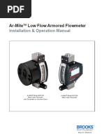 Variable Area Flow Meter Installation Manual mt3750 en