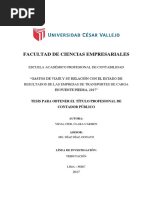 Gastos de Viaje y Su Relacion Con El Estado de Resultados De... 2017 UCV 90pag