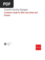 Oracle® Identity Manager: Connector Guide For IBM Lotus Notes and Domino