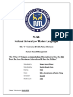 Shoaib Sheikh HRM - 1 (Case Study of Kia and Others)