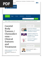 Carotid Body Tumors - Chemodectoma - Clinical Features and Treatment