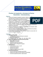 Pruebas de Aceptación y Arranque de Plantas Industriales