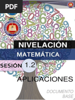 Sesión 1.2 - NIVELACIÓN - Aplicaciones Ecuaciones Lineales - TAREA RESUELTA