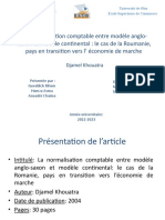 Art 7 La Normalisation Comptable Entre Le Modele Anglo-Saxon Et Le Modele Continental, Le Cas de La Roumanie