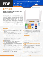 BT-766XR XPON ONU ONT Datasheet