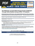 The Reflection On Social Work Group Practice Challenges Through Online Medium During Covid 19 Pandemic