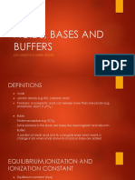 Acids, Bases and Buffers