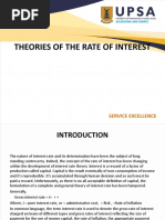 Theories of The Rate of Interest - Week 3